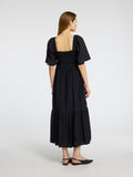 Dora Ss Ankle Dress - Black