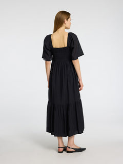 Dora Ss Ankle Dress - Black