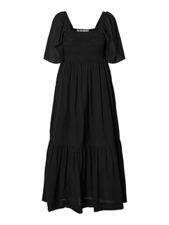 Dora Ss Ankle Dress - Black