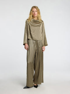 Selene Hw Wide Pant B - Vetiver
