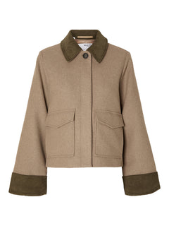 Ashley Wool Jacket - Greige Melange