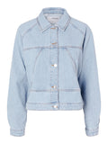 Hazel Ls Denim Jacket - Light Blue Denim