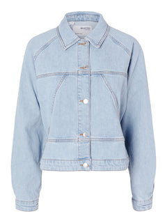 Hazel Ls Denim Jacket - Light Blue Denim