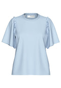 Penelope 2/4 Ruffle Tee Noos - Cashmere Blue