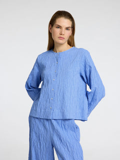 Coria Ls Shirt B - Cornflower Blue