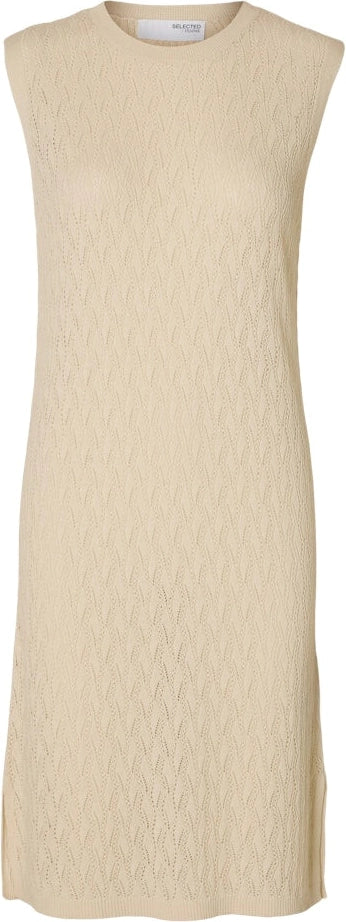 Agny Sl Knit Dress - Birch