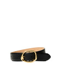 Feline Leather Belt - Black