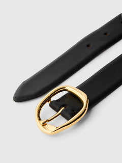 Feline Leather Belt - Black