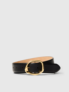 Feline Leather Belt - Black