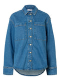 Evelyn Ls Shirt - Medium Blue Denim