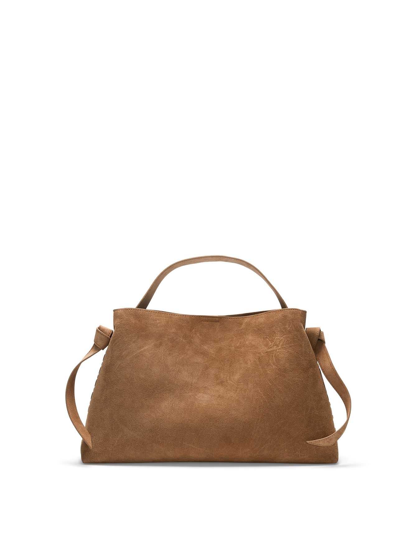 Stella Medium Suede Bag - Tan