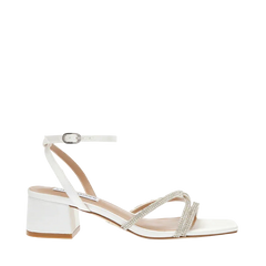 Gabby Sandal - Ivory Satin