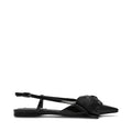 Dazzled Slingbacks - Black Leather