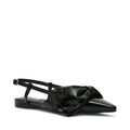 Dazzled Slingbacks - Black Leather