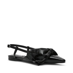 Dazzled Slingbacks - Black Leather