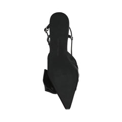 Dazzled Slingbacks - Black Leather