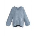 Sofie V-Neck Sweater - Faded Denim