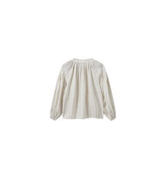 Safi Striped Linen Shirt - Ecru
