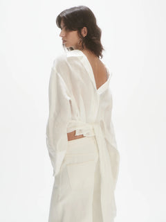 V-Neck Shirt - Off-White