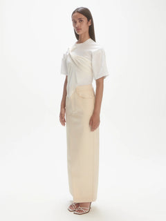 Long Denim Skirt - Raw Cotton