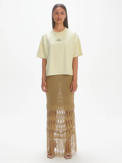 Logo Boxy-Fit Tee - White Jade