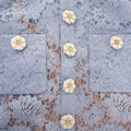 Fine Lace Mini Dress - Blue