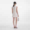 Boucle Bow Mini Dress - Cream