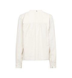 Evanda Ls Blouse - Ecru