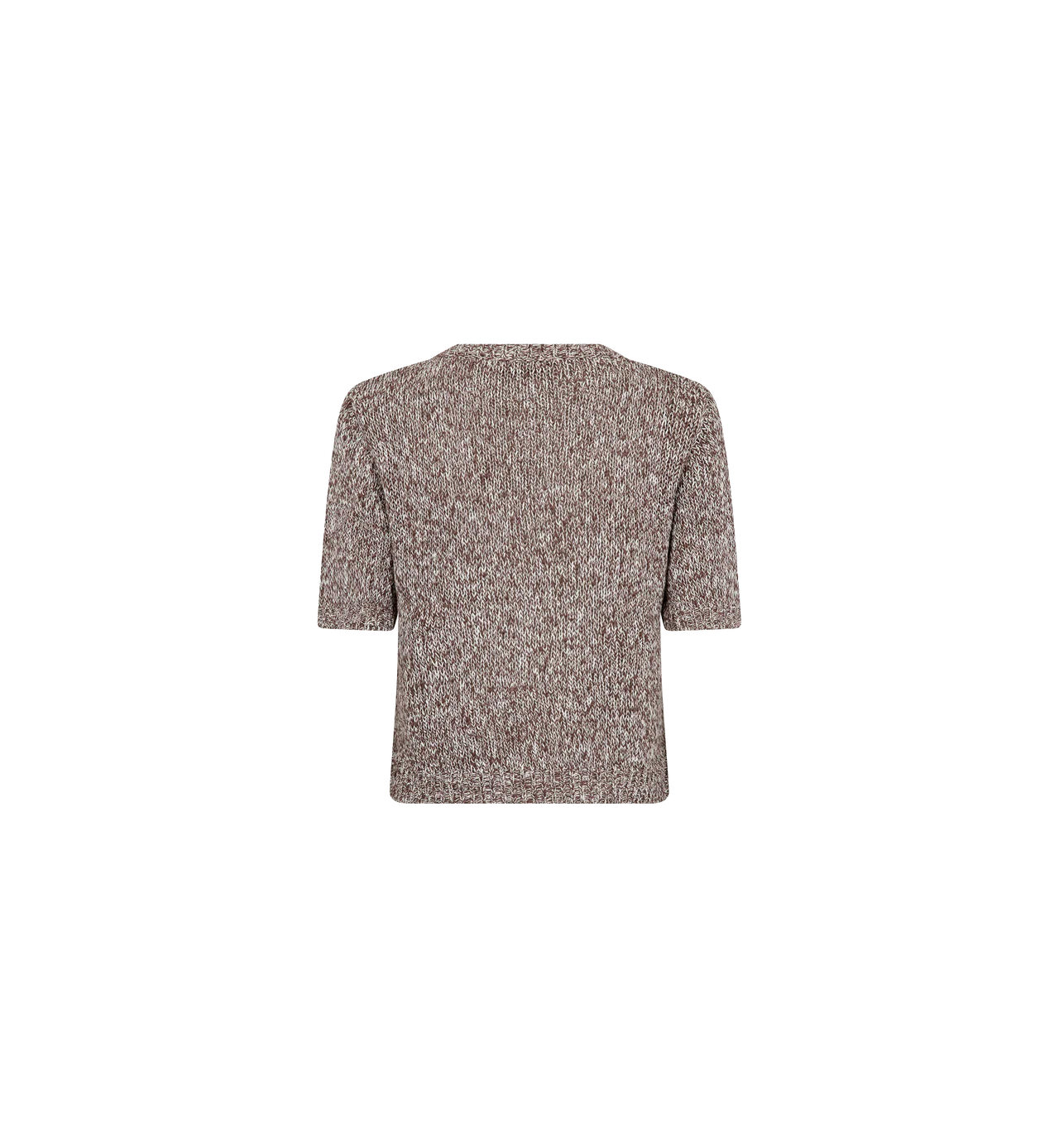 Elio Ss Knit Cardigan - Coffee Quartz