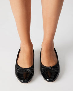 Ellison Ballerina - Black Leather