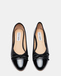 Ellison Ballerina - Black Leather