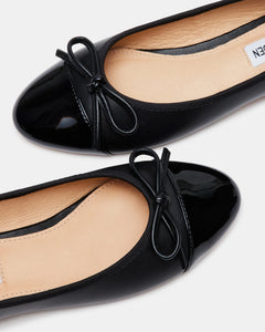 Ellison Ballerina - Black Leather