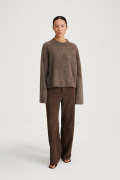 Niclas Short Sweater - Brown