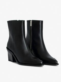 Cara Boots Semy-Shiny Calfskin - Noir