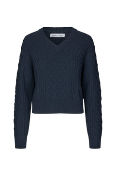 Sadene V-Neck Sweater - Outer Space