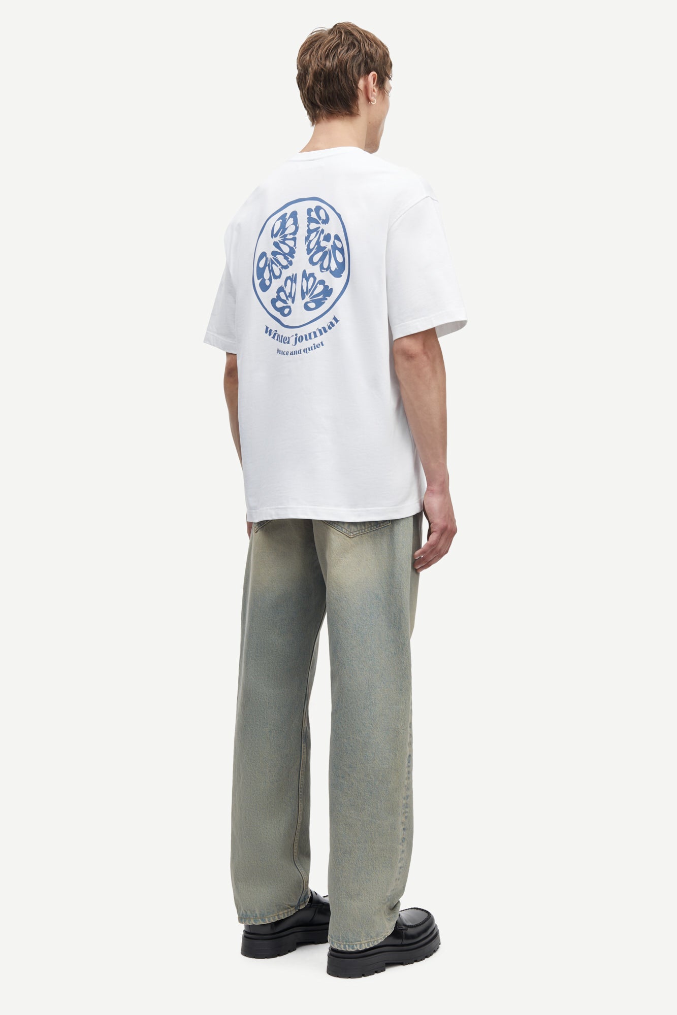 Sajournal T-Shirt - White Peace