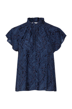Sakarookh Blouse - Pageant Blue