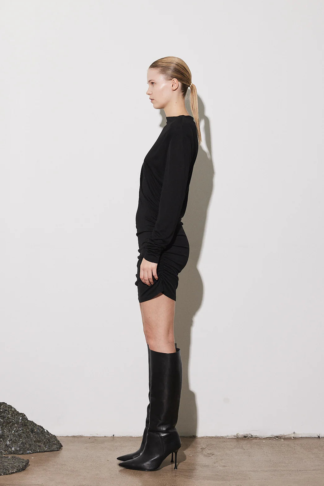 San Dona Dress Short - Black