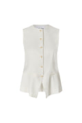 Saruma Vest - Egret