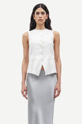 Saruma Vest - Egret