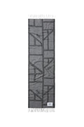 Scarf Svea Wool Mix - Light Grey Melange/Black