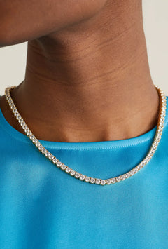 Serena Necklace - Clear Gold