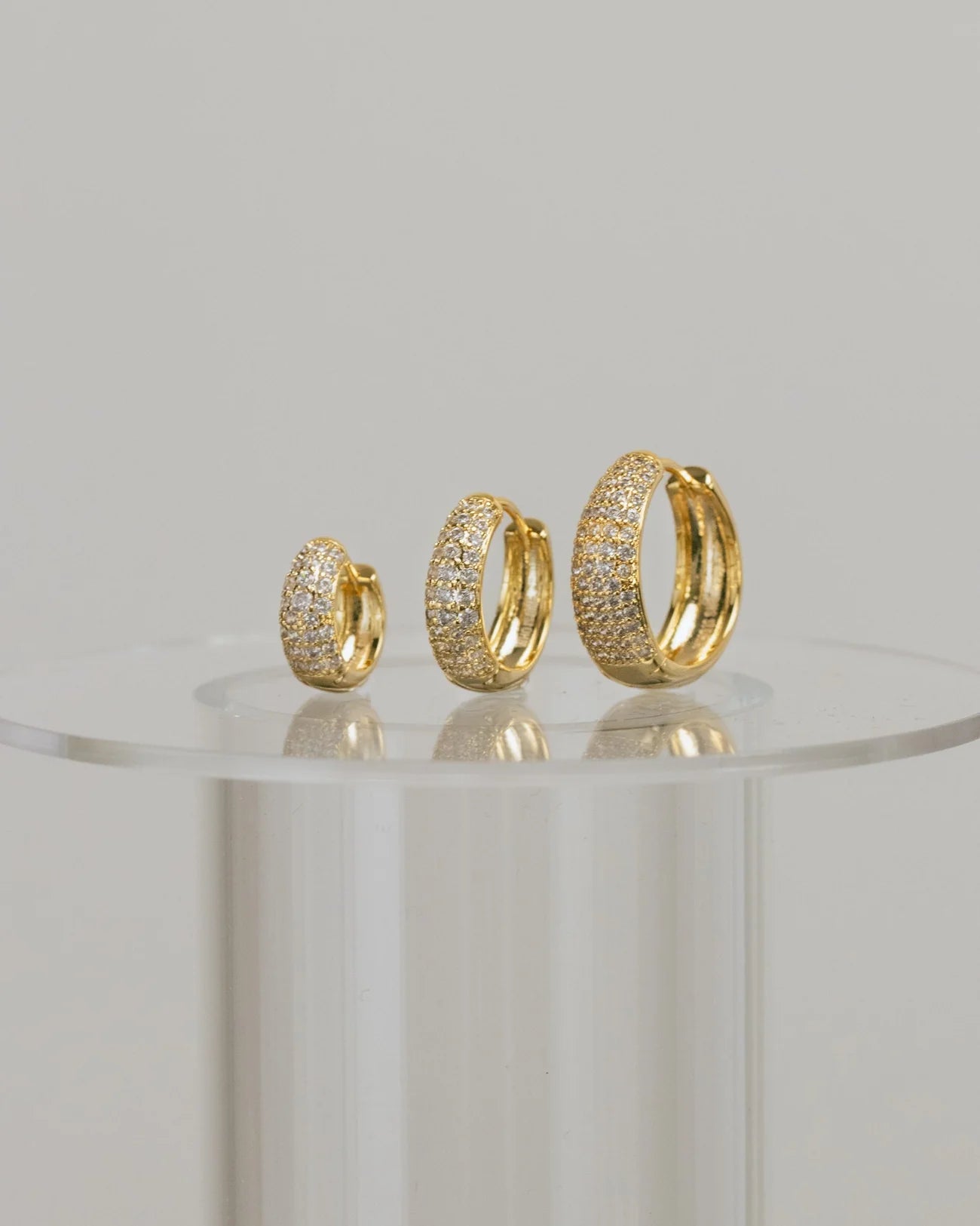 Dome Hoops (L) - Gold