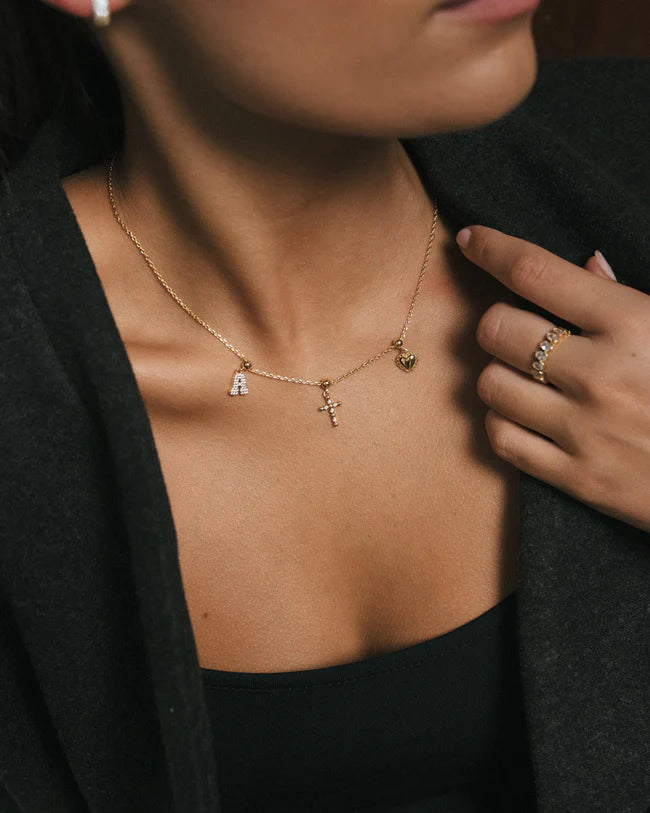 Cross Charm - Gold