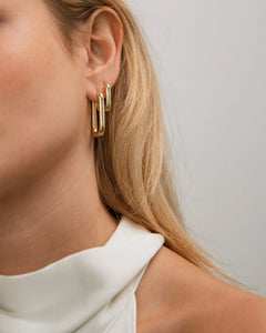 Edge Hoops - Gold
