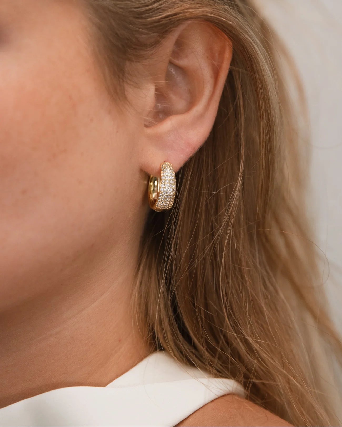 Dome Hoops (L) - Gold