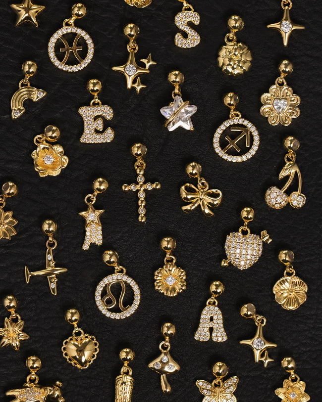 Airplane Charm - Gold