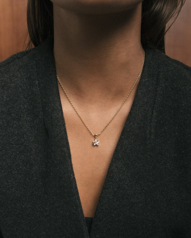 Diamond Star Charm - Gold