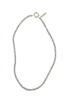 Skinny Diamond Necklace - Silver