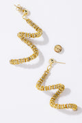 Skinny Viper Earrings - Gold